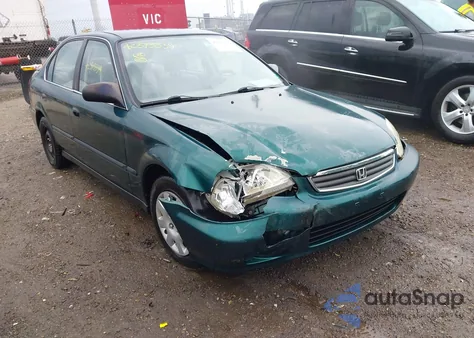 1999 Honda Civic Lx z USA, uszkodzony, nr VIN 1HGEJ6676XL049823